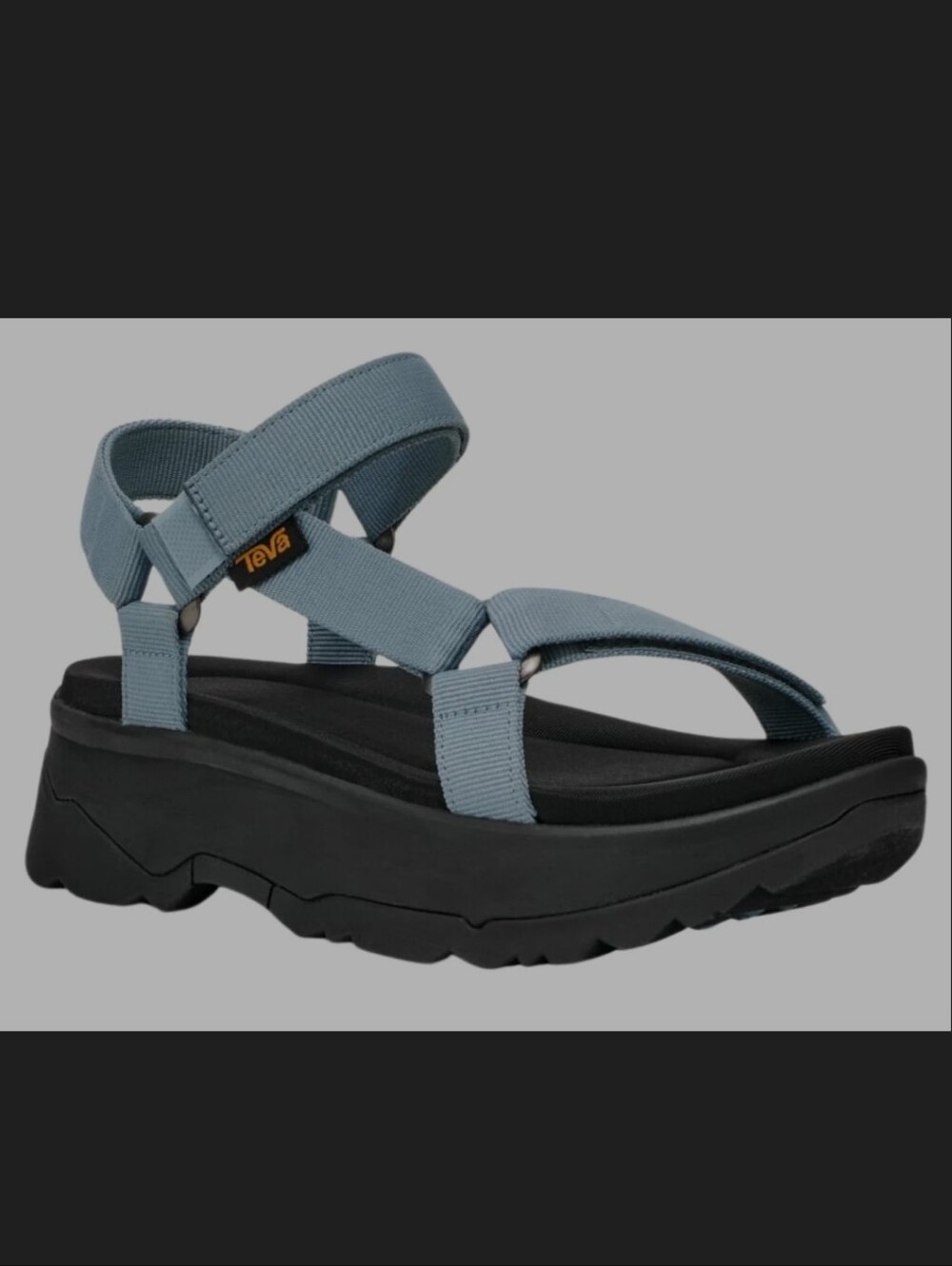 Teva Women's Slate Blue Chunky-Strap Platform Sandals